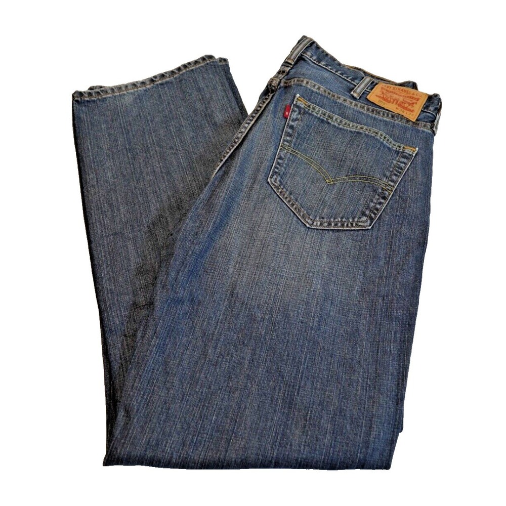 Levi's 559 Jeans Men 38x34 Relaxed Straight Leg Medium‎ Wash Blue Denim VTG